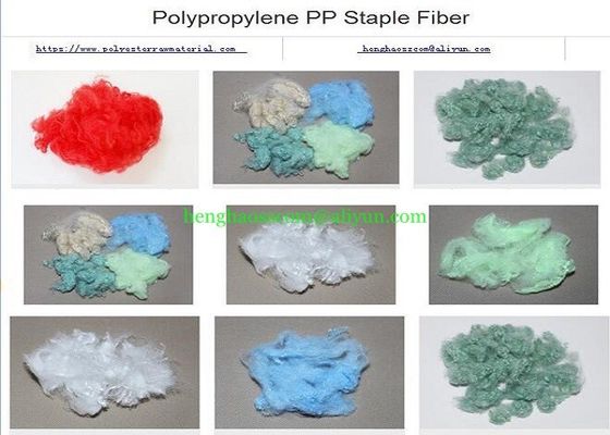 essiccazione veloce della fibra di graffetta del polipropilene di 9D 76mm pp