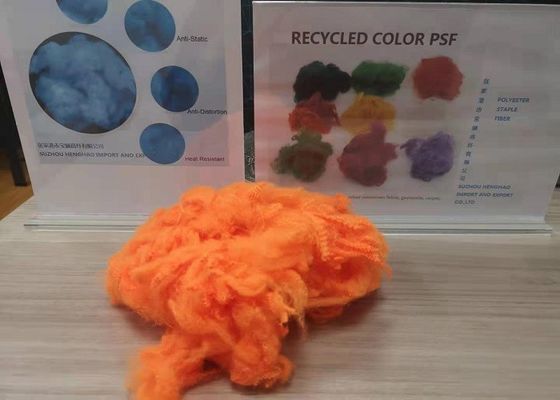 fibra sintetica del poliestere di 0.5D 51mm per filato che fila fluorescina premio