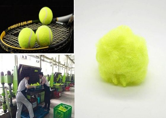 verde brillante della fibra di graffetta di poliestere del triangolo di 9d X 64mm per il panno della pallina da tennis