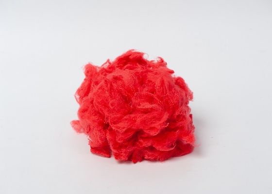 1.5D riciclati rossi verniciano il poliestere tinto 25mm 100% chip del poliestere