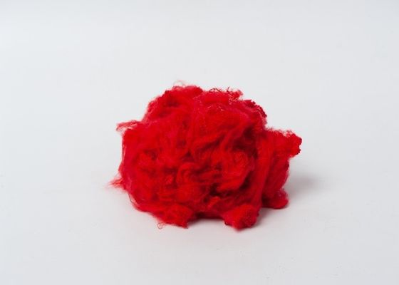 1.5D riciclati rossi verniciano il poliestere tinto 25mm 100% chip del poliestere