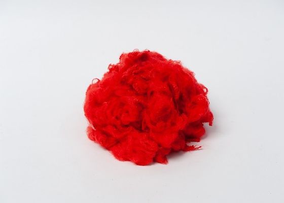 1.5D riciclati rossi verniciano il poliestere tinto 25mm 100% chip del poliestere