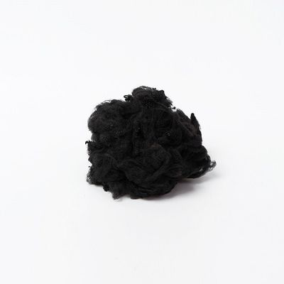 1.2D nero ha riciclato la fibra di graffetta di poliestere per uso non tessuto perforato ago