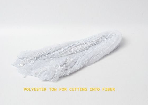 12dtex bianco ha rigenerato la fibra di graffetta di poliestere 38mm