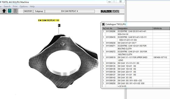 Il telaio altamente durevole di Sulzer parte il moto della punteria dell'unità di elaborazione per formazione sparsa