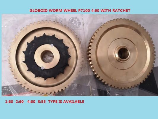 Il telaio del proiettile di Sulzer P7100 parte il 4:60 Globoid 912510111 della ruota elicoidale